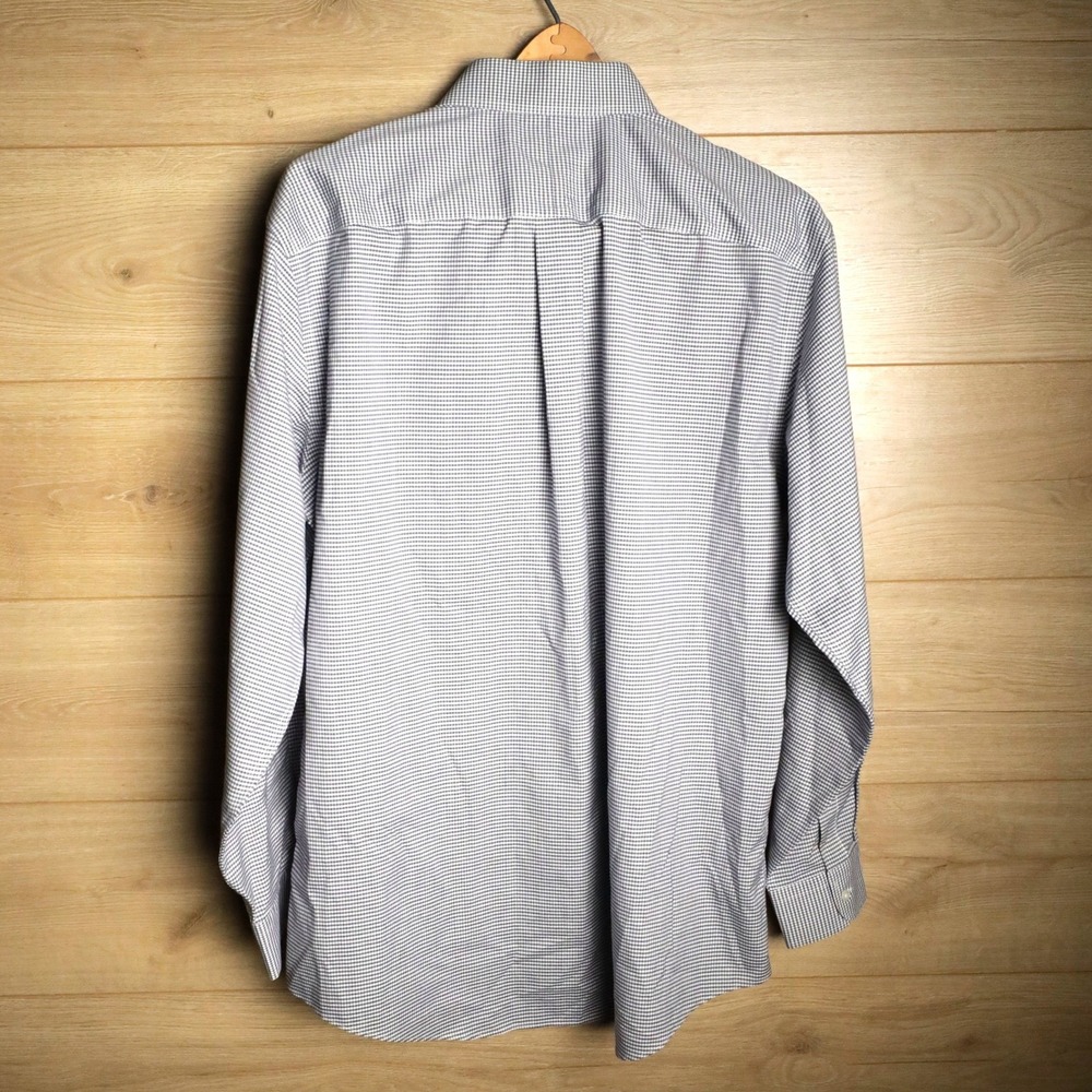 JOS A BANK‎ TRAVELER Mens Slim Fit Button Down Dress Shirt Gingham Check - Picture 2 of 6